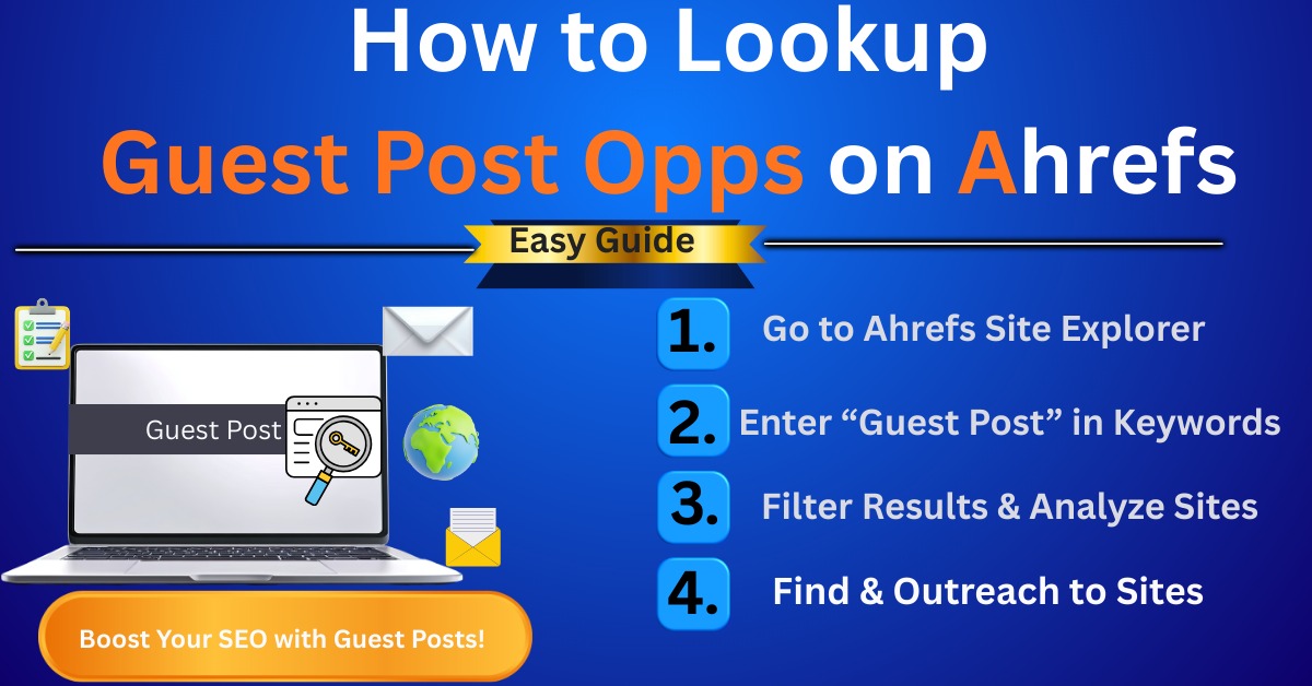 How to Lookup Guest Post Opps on Ahrefs Easy Guide