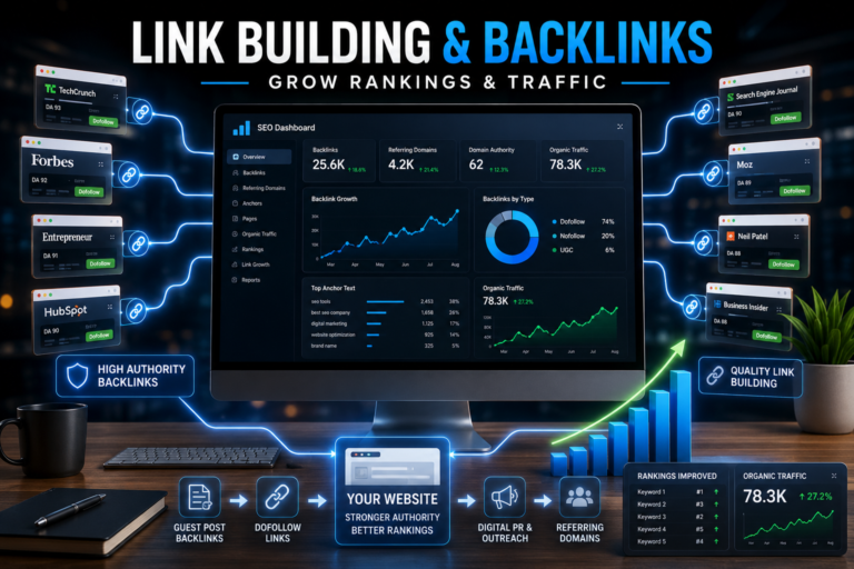 Link Building and Backlinks: Grow Rankings & Traffic